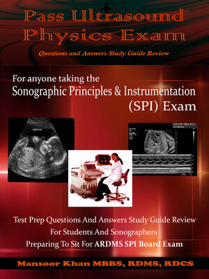 cover image of Pass Ultrasound Physics Exam Study Guide Review